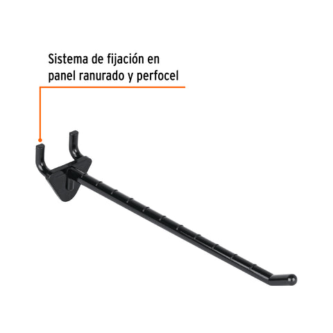 Gancho de plástico para perfocel y para ranurado, 6', Truper | GA-6P | 55964