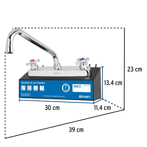 Exhibidor con mezcladora F-318E, FOSET | EX-F-318E | 55965