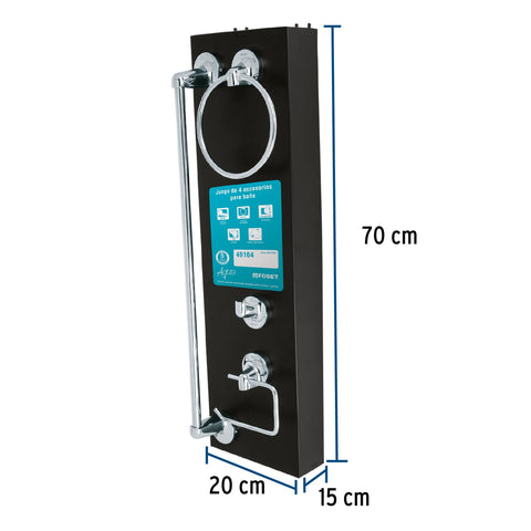 Exhibidor con jgo de acc AQA-4004, FOSET | EX-AQA-4004 | 55971
