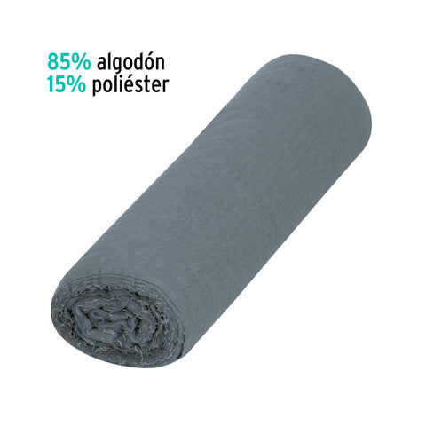 Rollo de 25 m de franela gris de algodón, KLINTEK | FRA-25G | 56021
