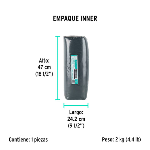 Rollo de 25 m de franela gris de algodón, KLINTEK | FRA-25G | 56021