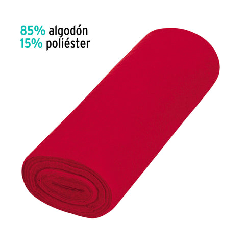 Rollo de 25 m de franela roja de algodón, KLINTEK | FRA-25R | 56022