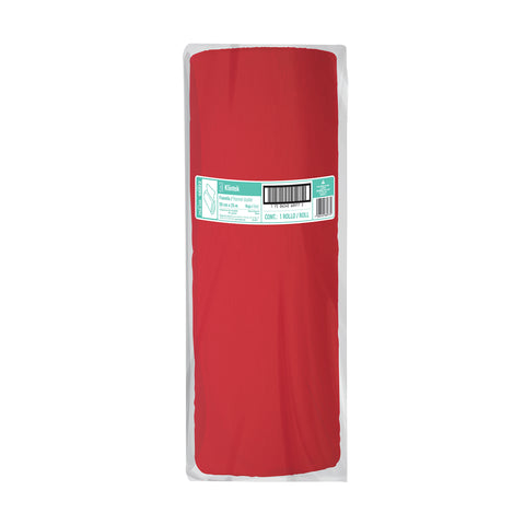 Rollo de 25 m de franela roja de algodón, KLINTEK | FRA-25R | 56022