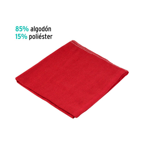 Franela roja de algodón de 1 m, KLINTEK | FRA-1R | 56027