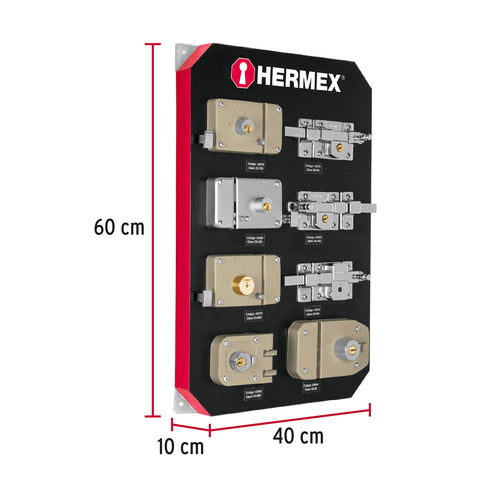 Exhibidor con cerraduras, HERMEX | EX-HE-SB | 56363