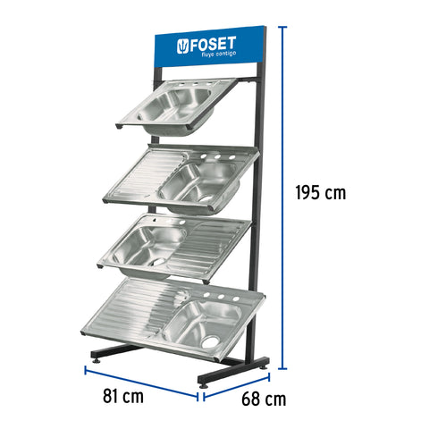 Rack para tarjas, FOSET | R-TAR | 56368