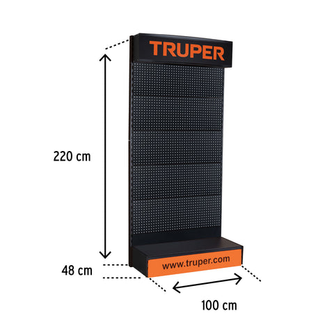 Góndola de pared 100 x 220 cm, Truper | GON-100T | 57032