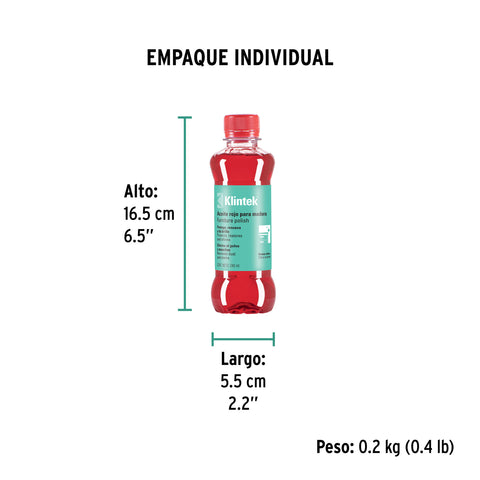 Aceite rojo para muebles, 240 ml, KLINTEK | AMU-24 | 57070