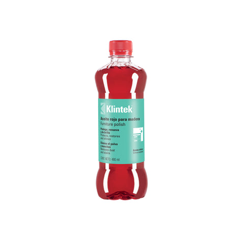 Aceite rojo para muebles, 480 ml, KLINTEK | AMU-48 | 57071