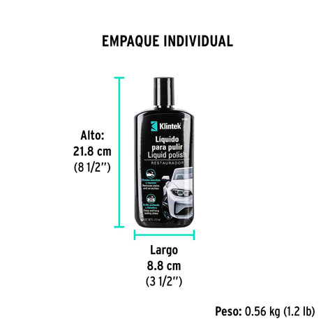 Polish líquido para auto, 473 ml, KLINTEK | EA-23 | 57087