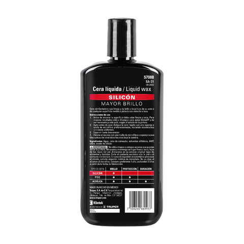 Cera líquida de silicón para auto, 473 ml, KLINTEK | EA-31 | 57088