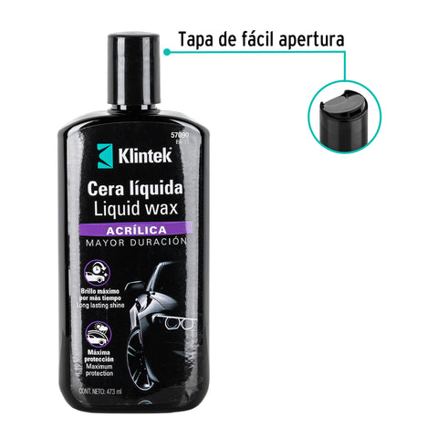 Cera líquida acrílica para auto, 473 ml, KLINTEK | EA-33 | 57090