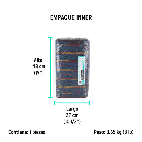 Rollo de 25 m de jerga plana gris, KLINTEK | JER-25GP | 57102