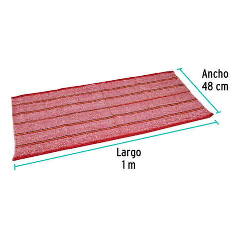 Jerga roja sarga gruesa de 1 m x 48 cm, KLINTEK | JER-1R | 57103