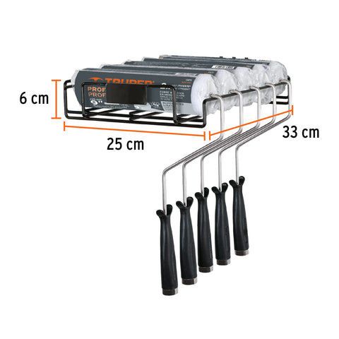 Rack para 4 rodillos para pintar de 9', Truper | R-ROPI | 57195