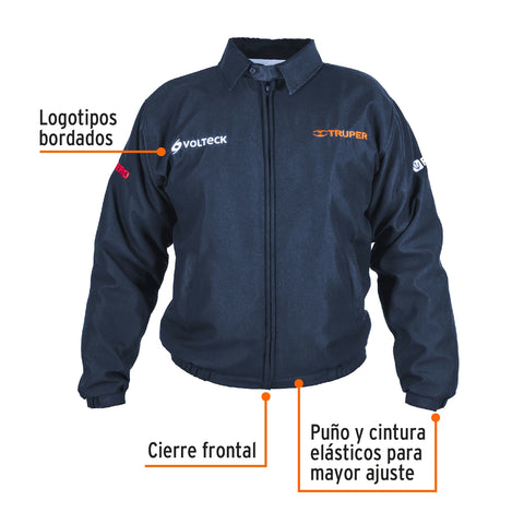 Chamarra de trabajo para hombre, azul, M, TRUPER | CHAM-42 | 60015
