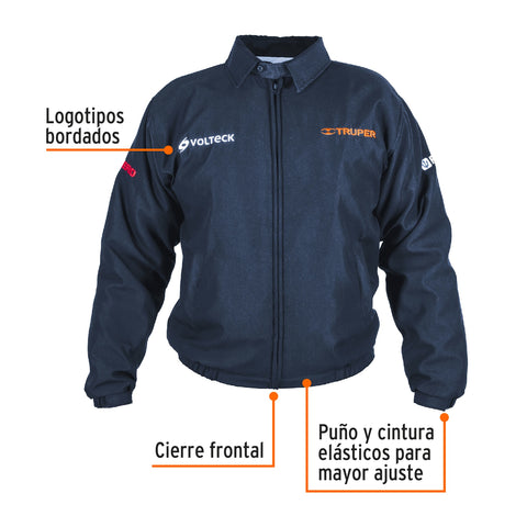 Chamarra de trabajo para hombre, azul, EG, TRUPER | CHAM-46 | 60025