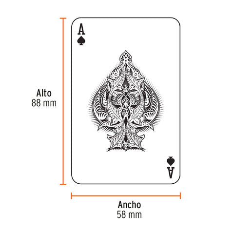 Baraja poker de 54 cartas, Truper | BRJ-54 | 60141