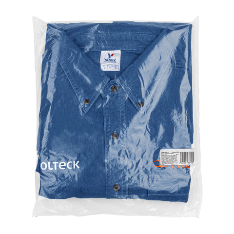 Camisa de mezclilla manga larga para hombre, G, TRUPER | CAM-MEZ-LL | 60338