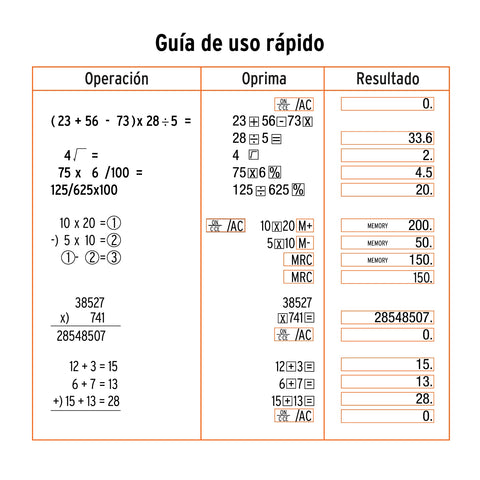 Calculadora de bolsillo, Truper | CALC-12B | 60480