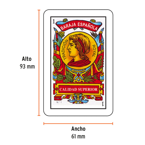 Baraja española de 40 cartas, Truper | BRJ-40 | 61138