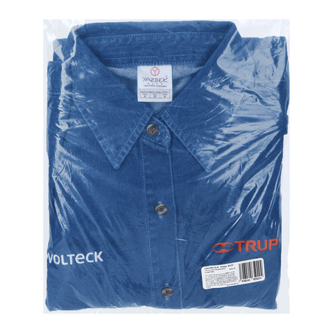 Camisa de mezclilla manga larga para mujer, M, Truper | CAM-MEZ-DLM | 62107