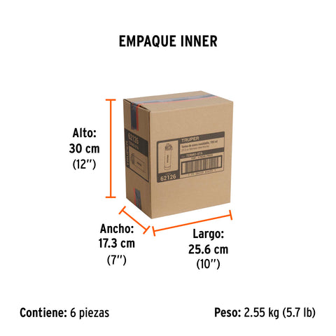 Termo de acero inoxidable, 700 ml, TRUPER | TERMO-07A | 62126