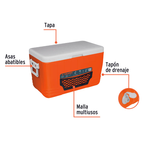 Hielera de 46 L, Truper | HIEL-46 | 62129