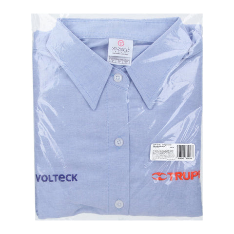 Camisa manga larga para mujer, azul, G, Truper | CAM-AZ-DLL | 63103