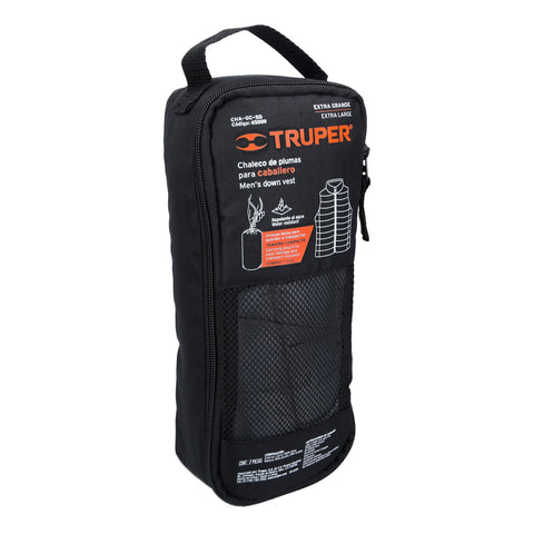 Chaleco de plumas ligero para hombre, gris, EG, TRUPER | CHA-GC-XG | 65009