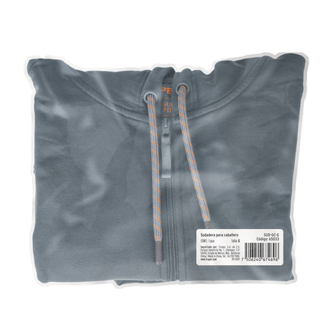 Sudadera gris para caballero, talla G, Truper | SUD-GC-G | 65033