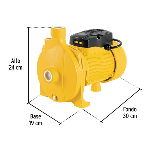 Bomba centrífuga para agua modelo europeo, 1 HP, PRETUL | BOAC-1P | 20167