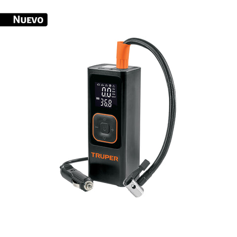 Inflador de aire inalámbrico portátil 150 PSI, TRUPER | COMP-15I | 104020
