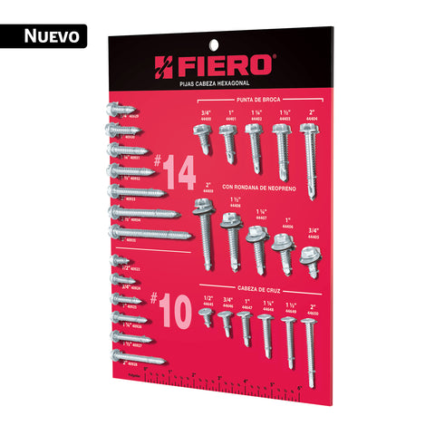 Exhibidor de pijas cabeza hexagonal, FIERO | EXF-PHEX | 56016