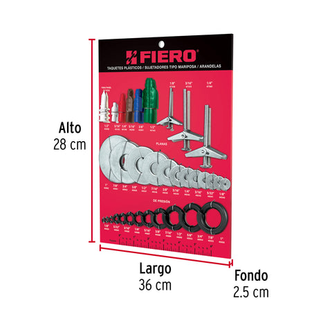 Exhibidor de taquetes y sujetadores, FIERO | EXF-TAQ | 56017