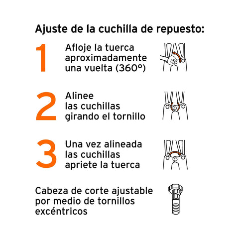 Cuchillas de repuesto para cortapernos 36', Truper | REP-CP-36X | 12841