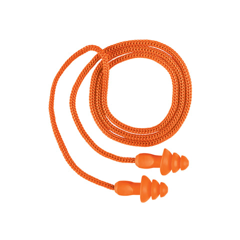 Tapón auditivo reutilizable barrera c/cordón-estuche, 50 pz | TA-50BE | 104115