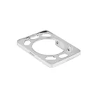 Portavaso cepillero, metálico, cromo, BASIC 1