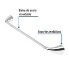 Toallero con barra de acero inoxidable, FOSET AERO 2
