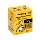 Cerradura para mueble, modelo 21, latón, HERMEX BASIC 6