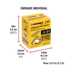 Cerradura para mueble, modelo 21, latón, HERMEX BASIC 7