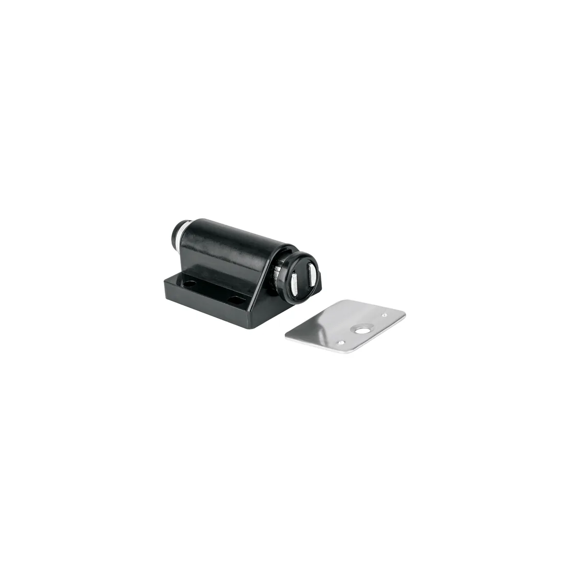 Pistón Magnético para puerta / cajón, negro. HERMEX