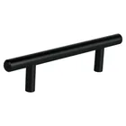 Jaladera de acero, 96mm, línea Cilindro, negro, HERMEX 1