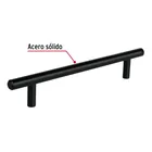 Jaladera de acero, 160mm, línea Cilindro, negro, HERMEX 2