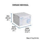 Secador de manos con sensor óptico, acero, blanco, FOSET 4