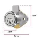 Cerradura para mueble, modelo 21, cromo, HERMEX 3