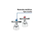 Juego de manerales de cruceta p/lav-fregadero, cromo, AQUA 2