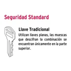 Cerradura para mueble, modelo 25, cromo, HERMEX 4