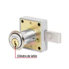 Cerradura para mueble, modelo 25, cromo, HERMEX 5