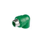 Codo 90° PPR,  3/4', rosca macho con inserto metálico, FOSET 1